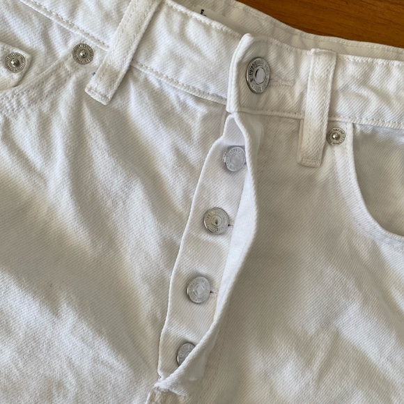 ❤️ Mango White Cotton Shorts Size 4 EUR 36 NWOT - Picture 5 of 14